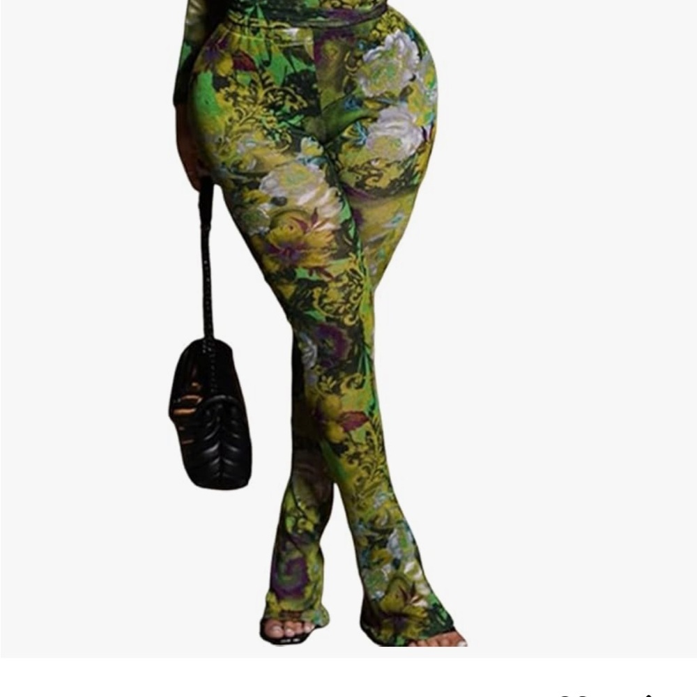 Floral Green Women's 2 piece set
